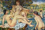 Pierre-Auguste Renoir The Large Bathers, France oil painting artist